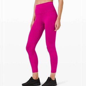 Lululemon Wunder Train High-Rise Tight 25" Ripened Raspberry